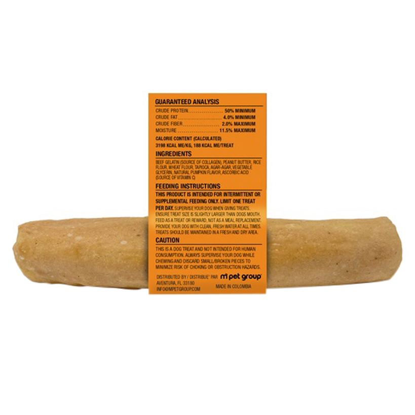 Collachews Peanut Butter Harvest Dog Treat, Medium Roll, 1 Each
