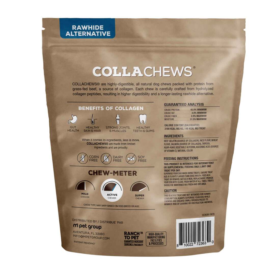 Collachew Collagen Chips Dog Treat, Fish, 11 Ounces