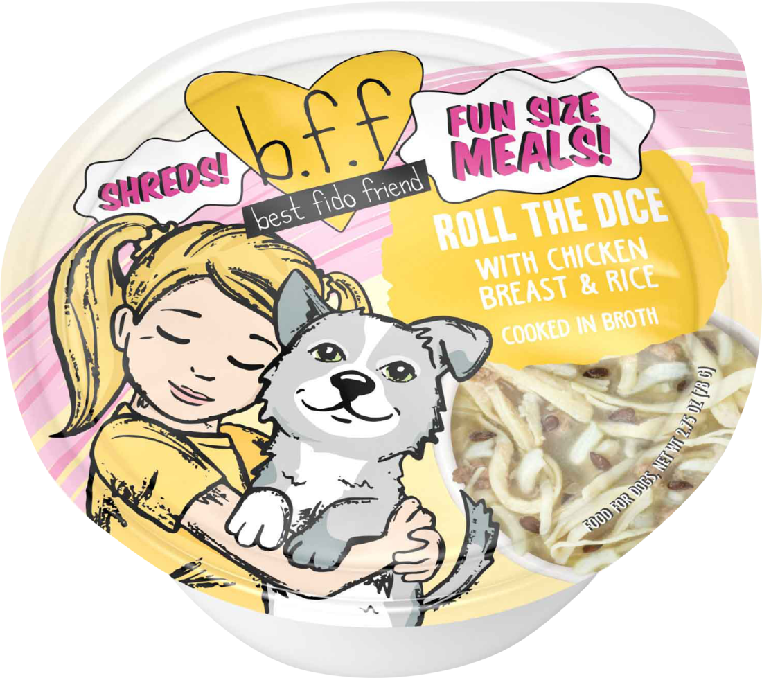 Best Fido Friend Wet Dog Food by Weruva, Roll The Dice, 2.75 Ounce Cup