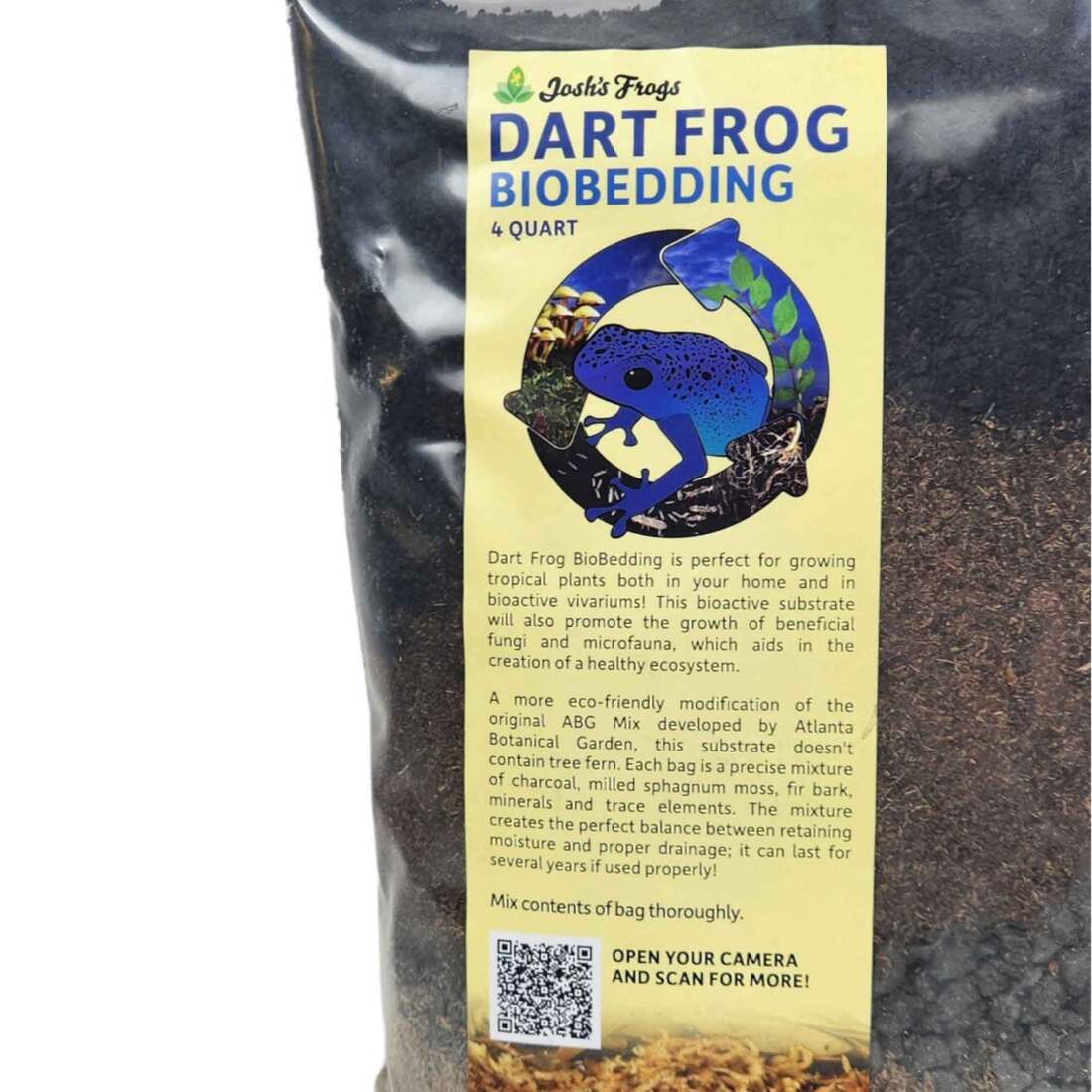 Joshs Frogs Dart Frog Biobedding Substrate, 4 Quart