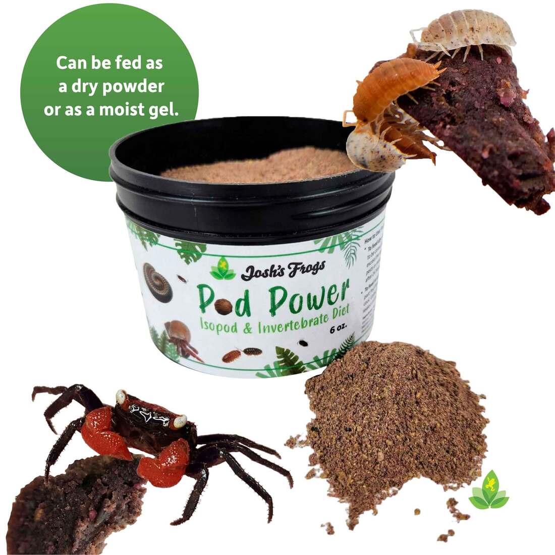 Joshs Frogs Pod Power Isopod/Invertebrate Diet, 6 Ounces