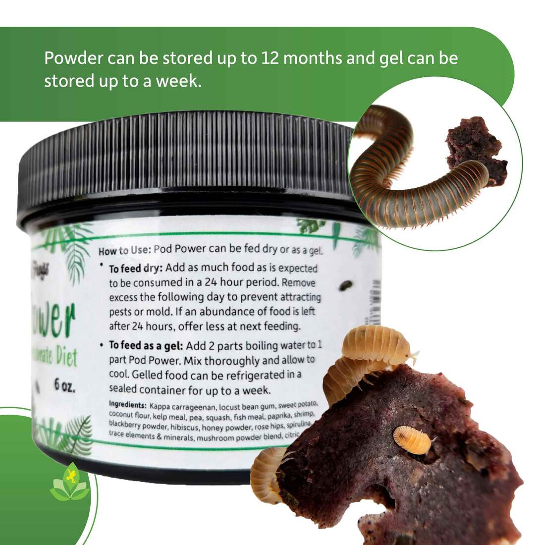 Joshs Frogs Pod Power Isopod/Invertebrate Diet, 6 Ounces
