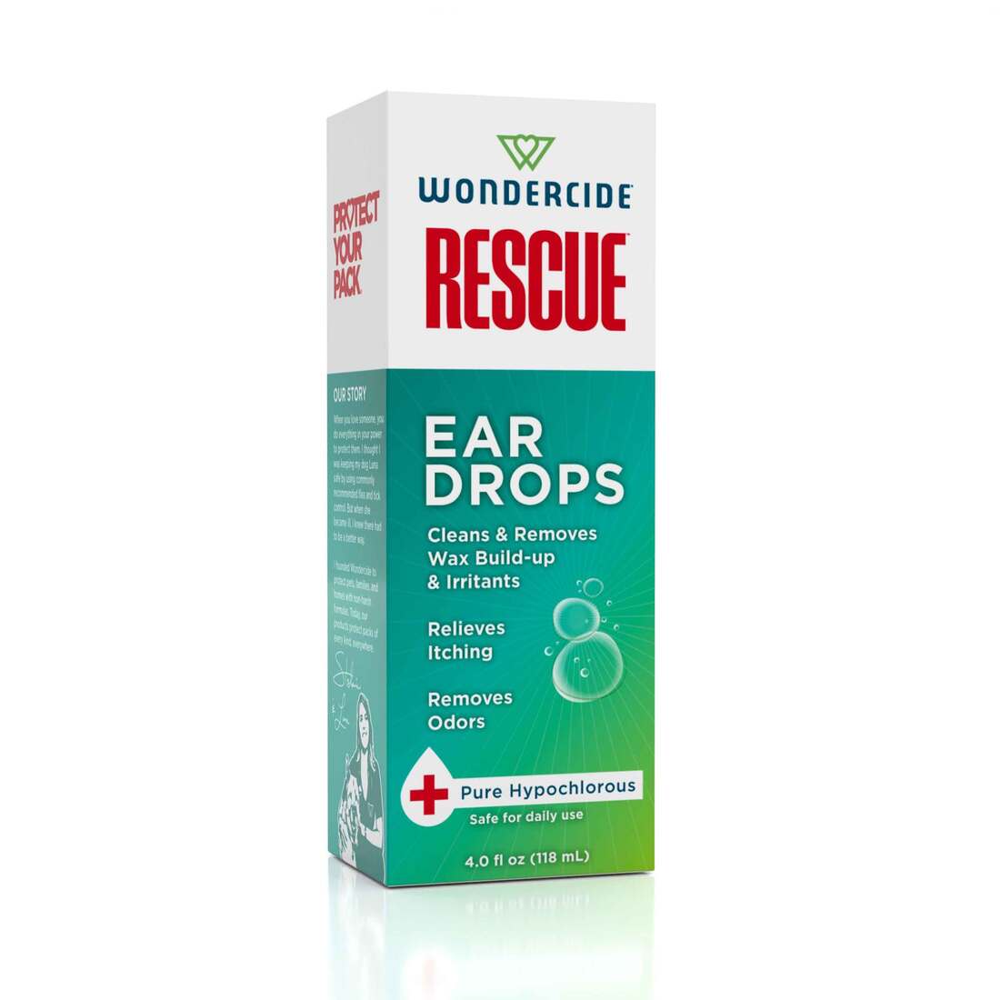 Wondercide RESCUE™ Ear Drops for Dogs & Cats, 4 Ounces