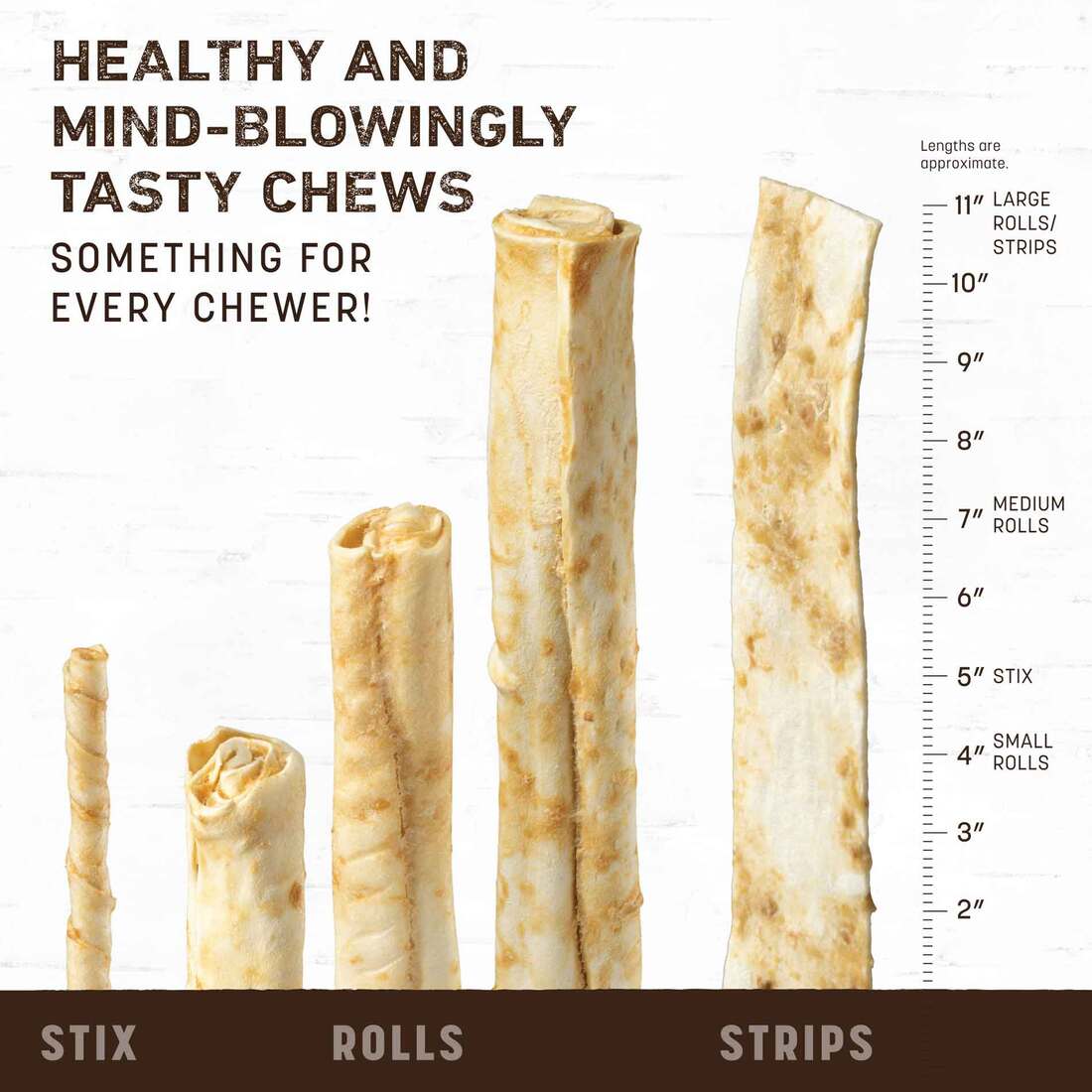 Earth Animal No-Hide Rolls Natural Rawhide Alternative Dog Chews, Chicken Recipe, Medium, 3 Pack Val