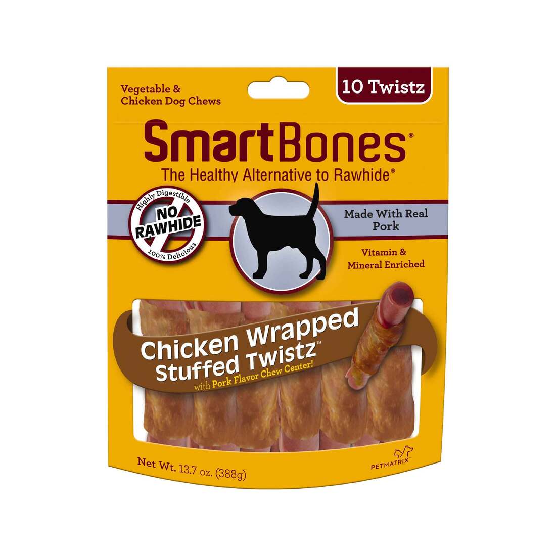 Smartbones Chicken Wrapped Twistz Dog Treat, 10 Count | Pet Smartbones Chicken Wrapped Twistz Dog Treat, 10 Count | Pet