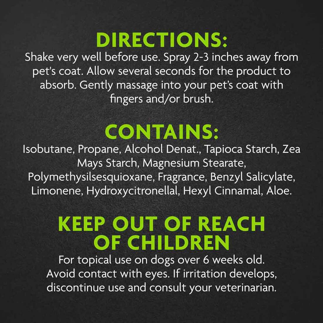 Furminator Dry Shampoo for Dogs, 7 Ounces