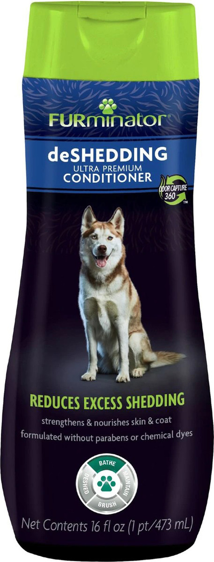 FURminator deShedding Ultra Premium Dog Conditioner, 16 Ounces