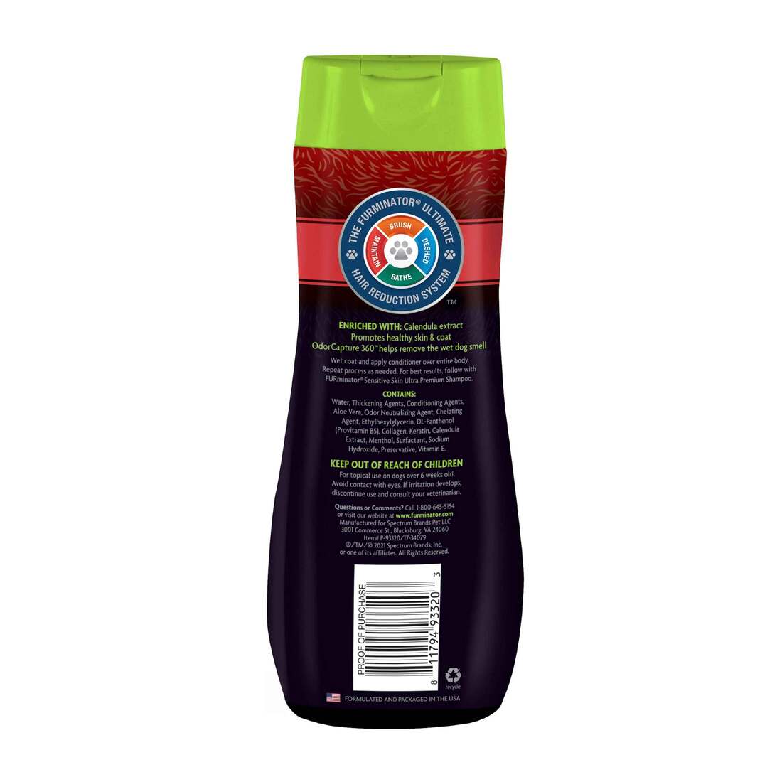 Furminator Sensitive Skin Ultra Premium Conditioner for Dogs, 16 Ounces