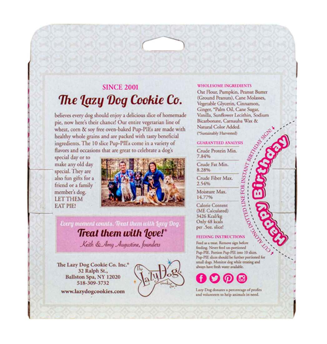 Lazy Dog Treat Pup Pie Bday Darling Girl, 5 Ounces