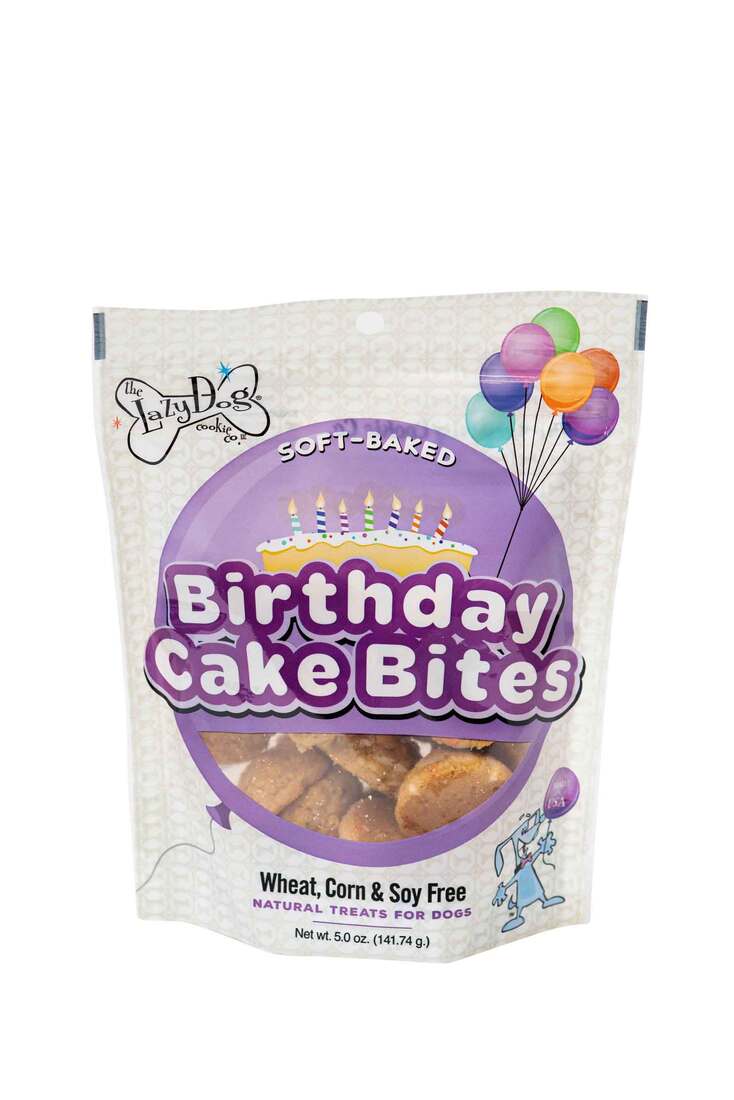 Lazy Dog Treat Bday Cake Bites, 5 Ounces