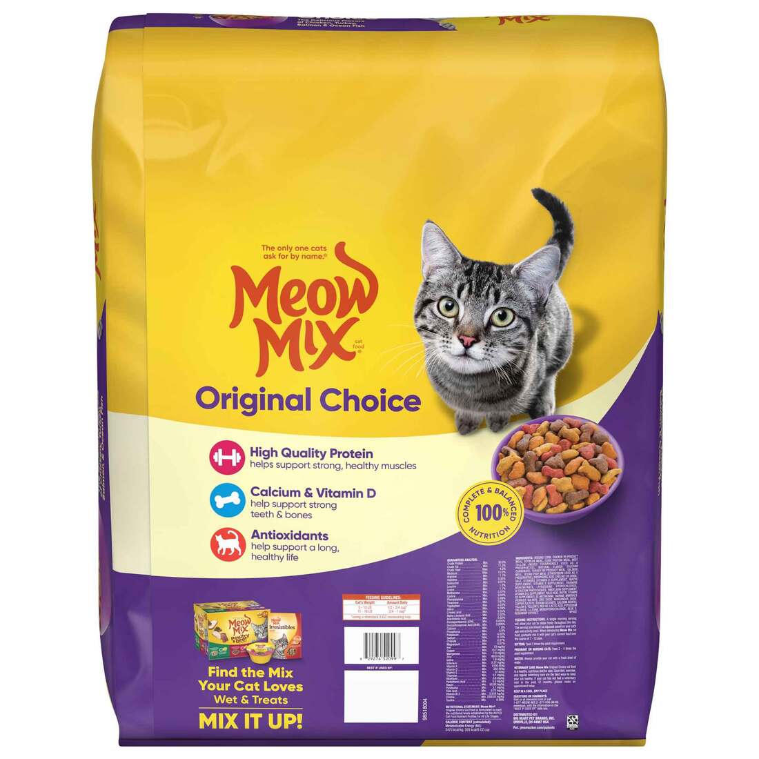 Meow Mix Original Choice Dry Cat Food, 30 Pounds