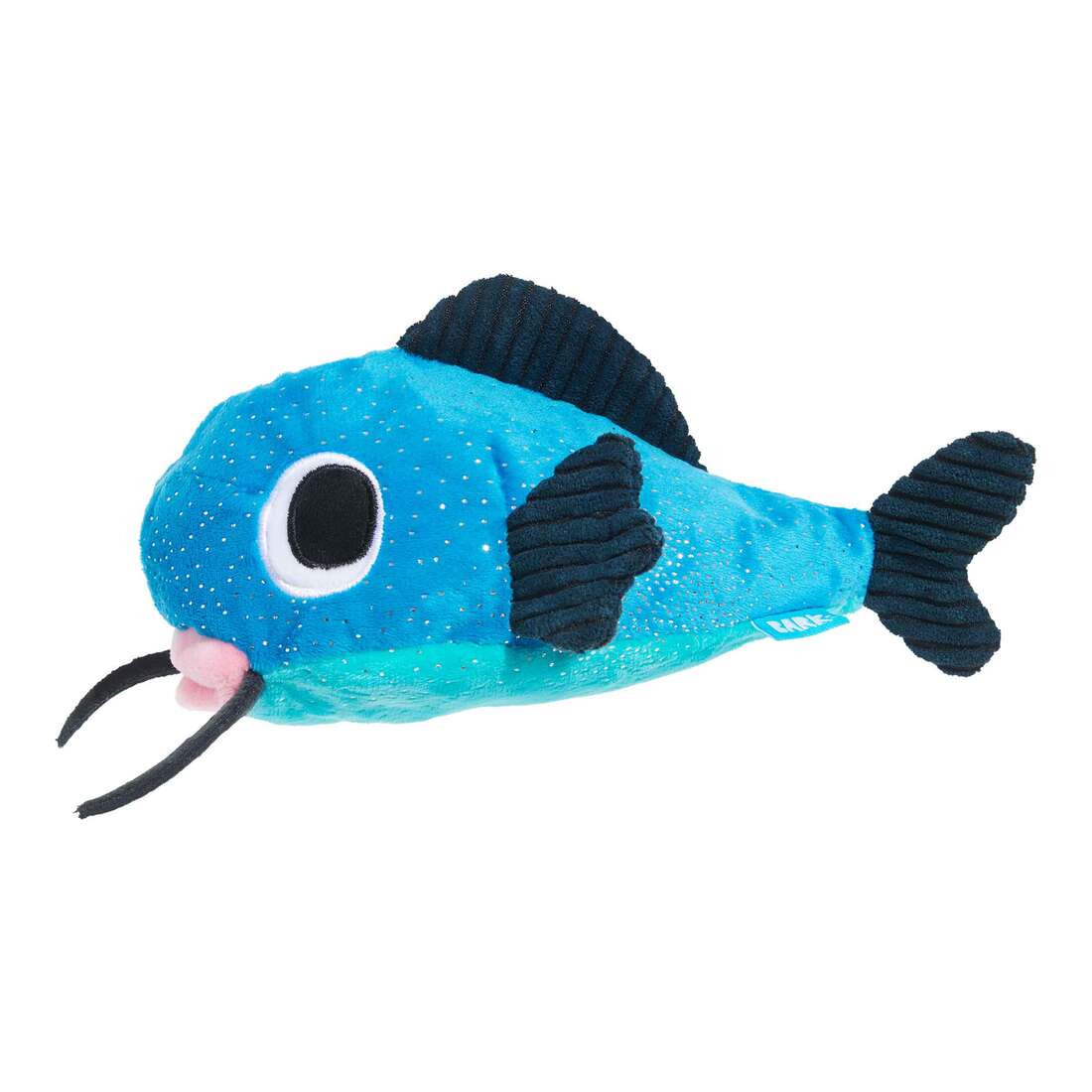 Bark Catfish Claude Catfish Fish Blue Plush Dog Toy