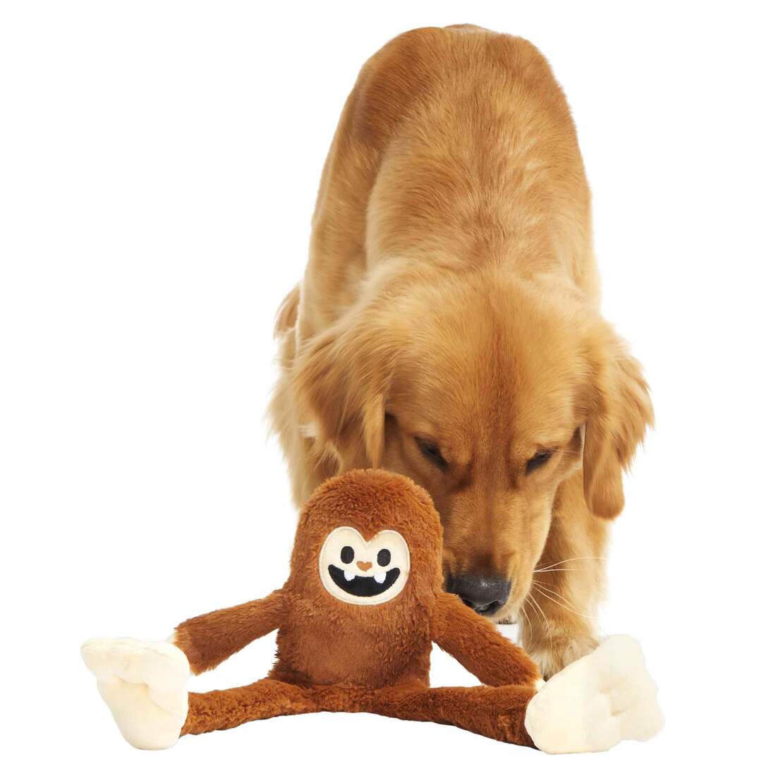 Bark Sasquatch Josh Bigfoot Animal Brown Plush Dog Toy