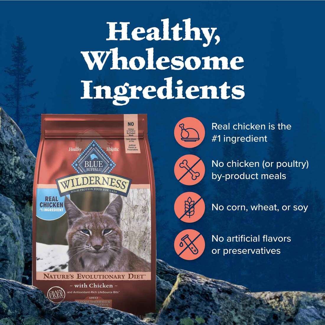 Blue Buffalo Wilderness Grain-Free Adult Natural Weight and