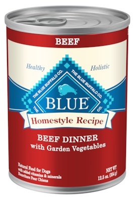 Blue Buffalo Dog Food, Homestyle Recipe Beef Dinner with Vegetables, 12.5 Ounce Can