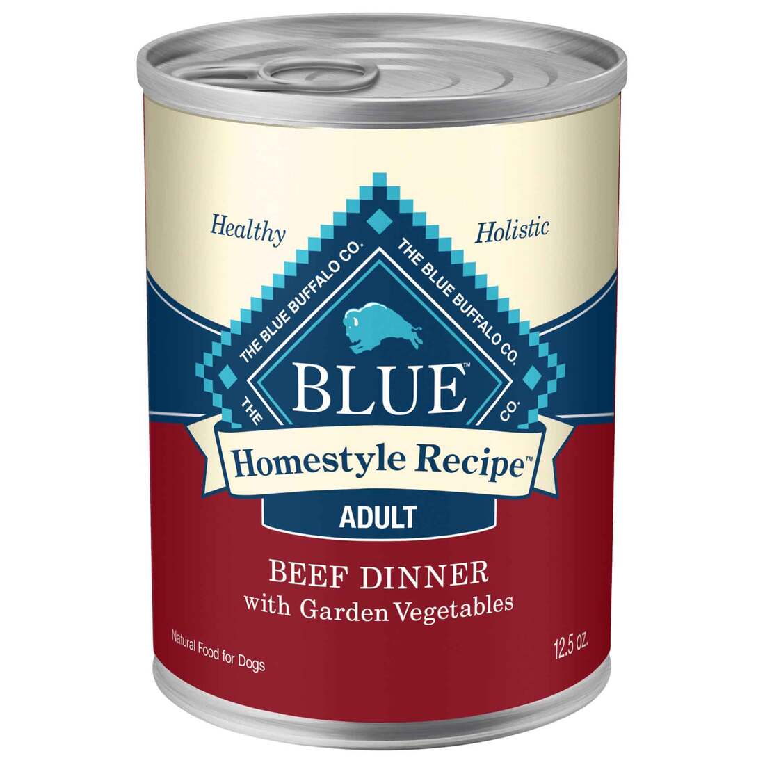 Blue Buffalo Dog Food, Homestyle Recipe Beef Dinner with Vegetables, 12.5 Ounce Can