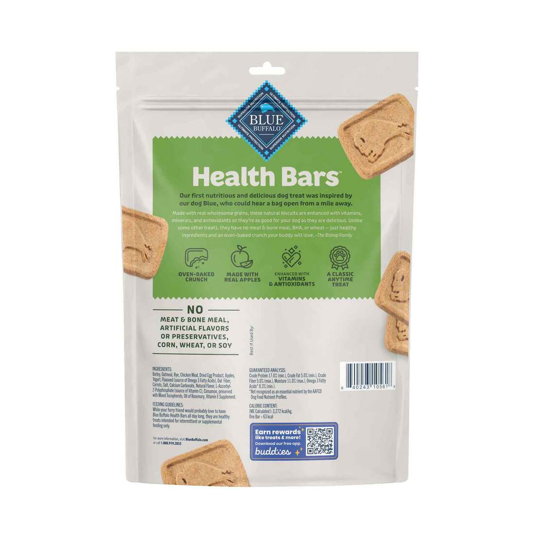 Blue Buffalo Apples & Yogurt Dog Health Bar, 16 Ounces