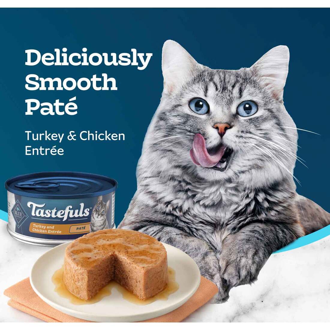 Blue Buffalo Tastefuls Cat Wet Food Chicken & Turkey Pate 5.5oz