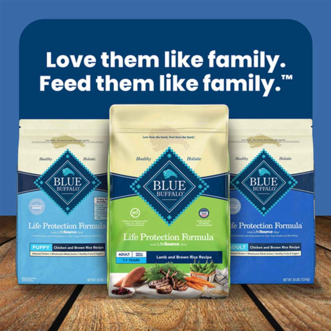 Blue Buffalo Life Protection Formula Small Breed Adult Dry Dog Food, Lamb, 5 Pounds