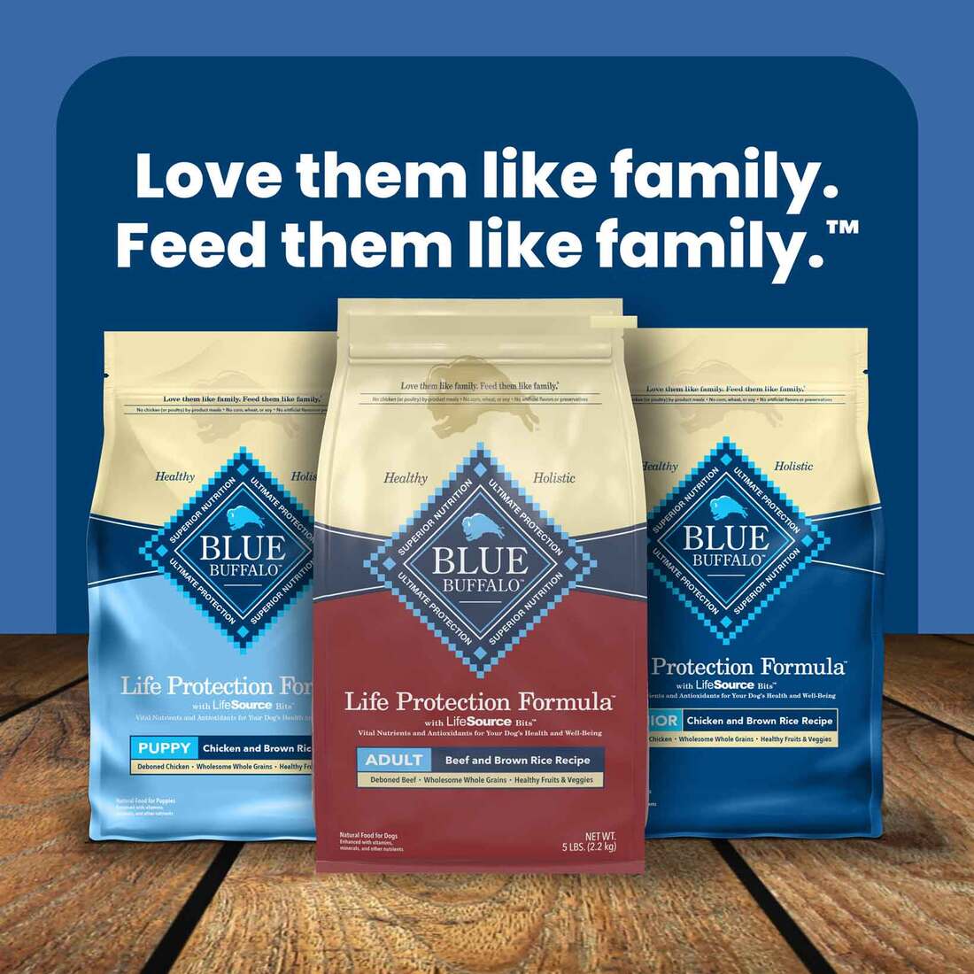 Blue Buffalo Life Protection Formula Adult Dry Dog Food, Beef, 5 Pounds