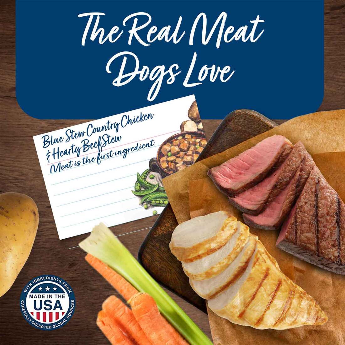 Blue Buffalo Blue's Stew Chicken & Beef In Gravy Wet Dog Food Variety Pack for Adult Dogs, Grain-Fre