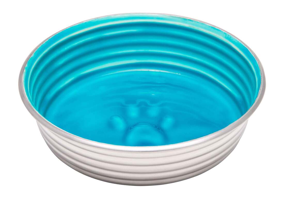 Loving Pets Le Bol Seine Blue Bowl, Medium