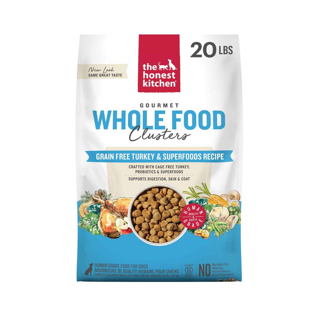 The Honest Kitchen Gourmet Whole Food Clusters Grain Free Turkey