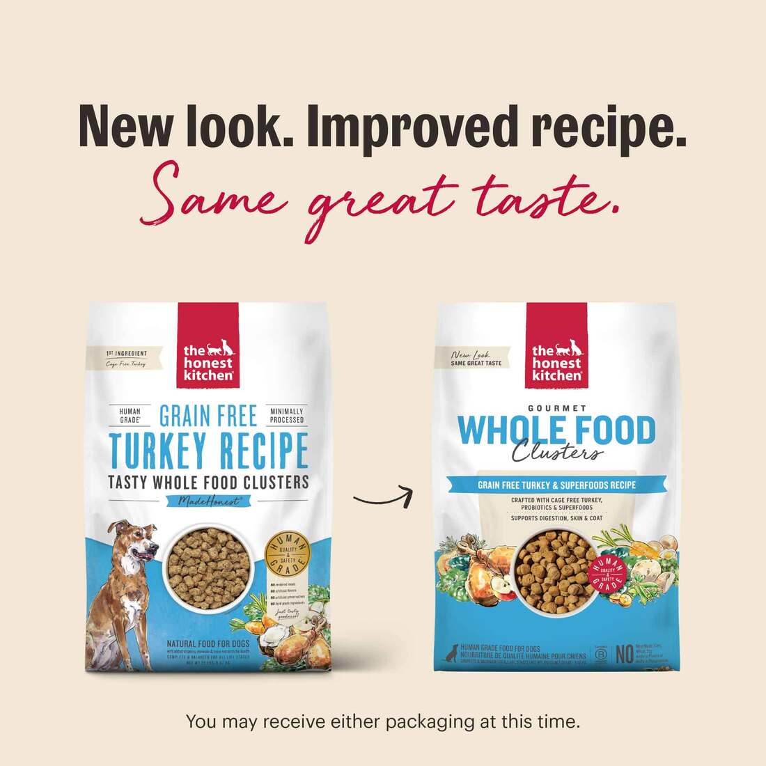 The Honest Kitchen Gourmet Whole Food Clusters Grain Free Turkey