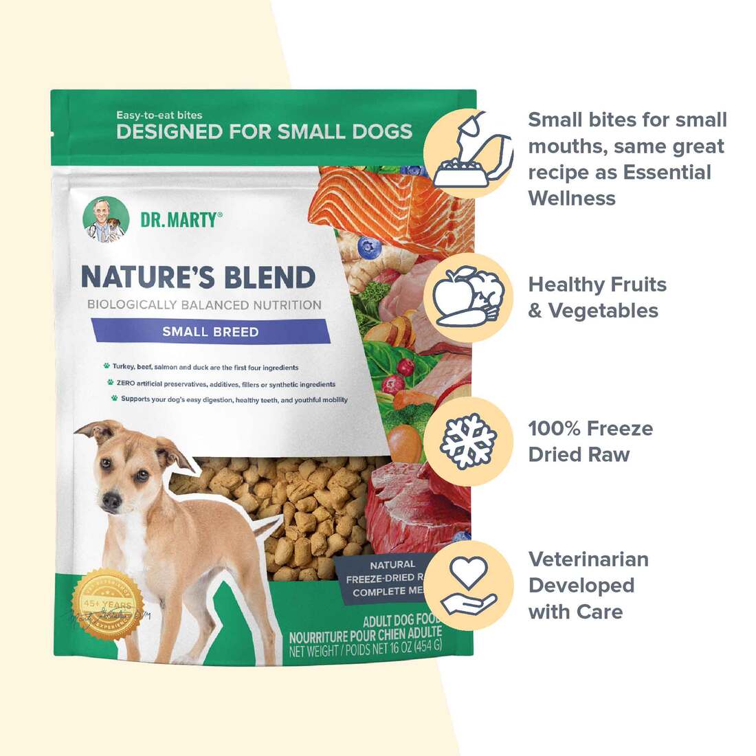 Marty Nature's Blend Premium Freeze-Dried Small Breed Dog Food
