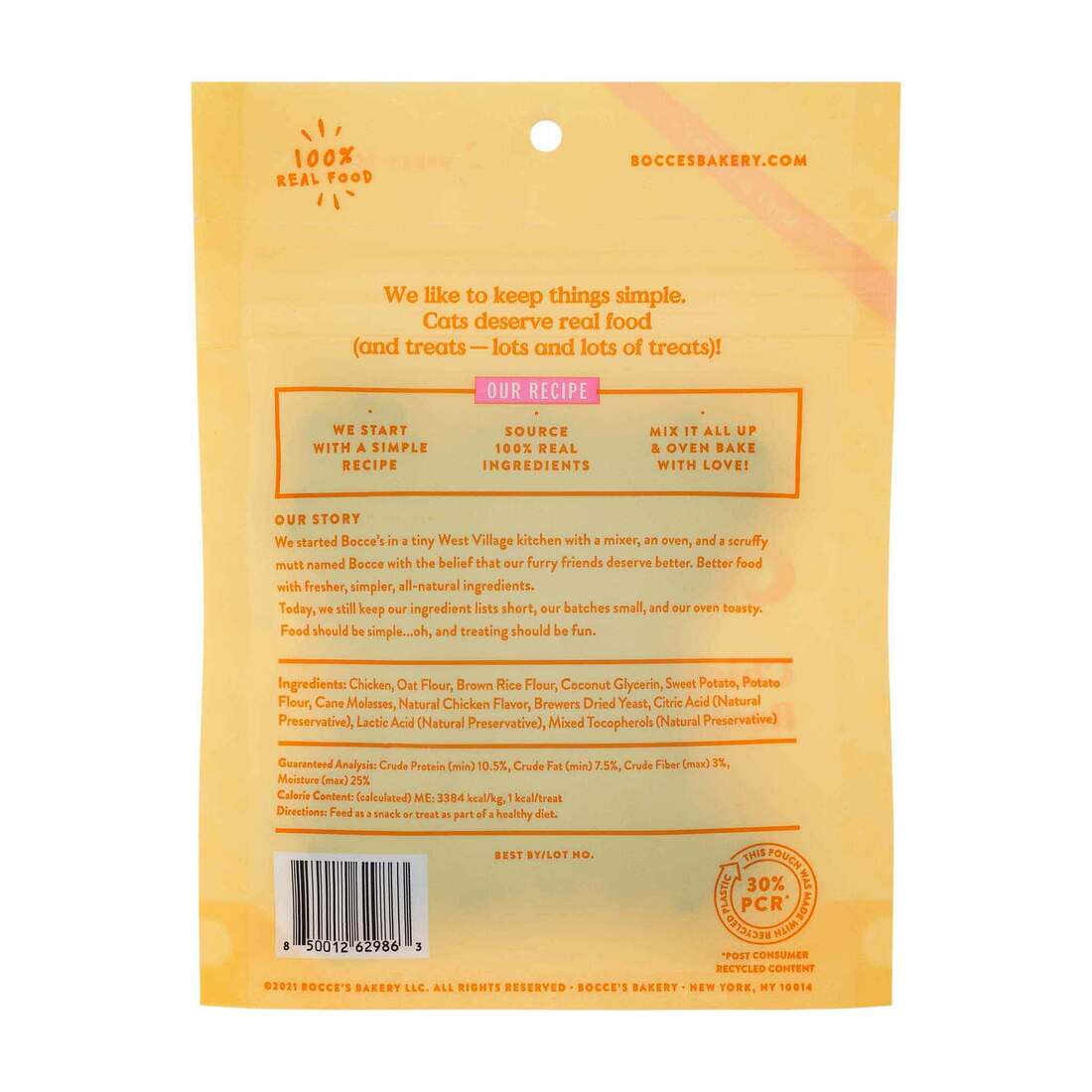 Bocces Bakery Cat Treat, Chikn Chikn, 2 Ounces