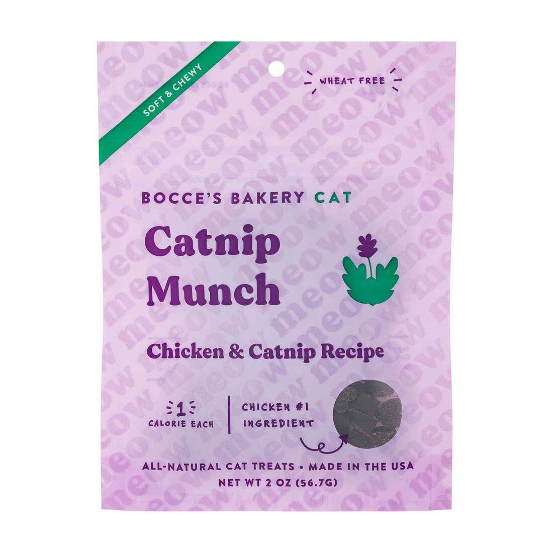 Bocces Bakery Cat Treat, Catnip Munch, 2 Ounces