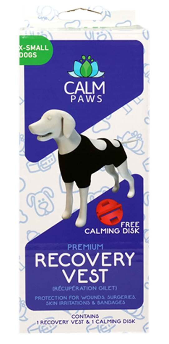 Calm Paws Calming Recovery Vest With Disc, Extra Small