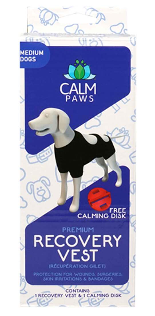 Calm Paws Calming Recovery Vest With Disc, Medium