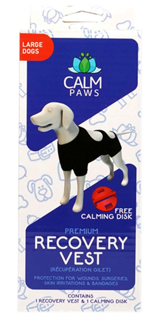 Calm Paws Calming Recovery Vest With Disc, Large