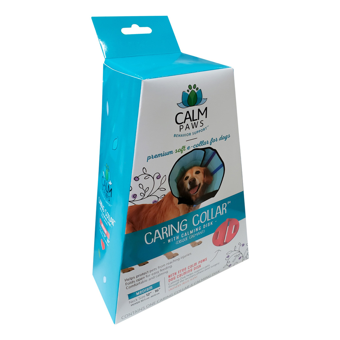 Calm Paws Dog Caring Collar With Calming, Medium
