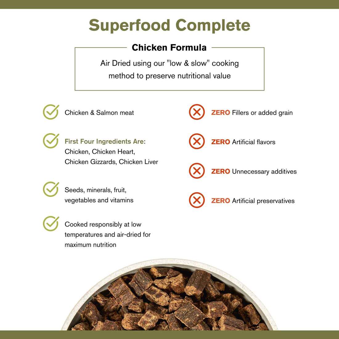 Badlands Ranch Superfood Complete Chicken Formula Dog Food, 11.5