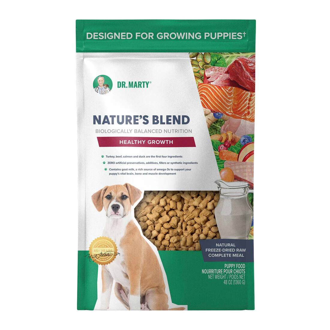 Dr. Marty Nature's Blend Healthy Growth Puppies Dog Food, 48 Ounces