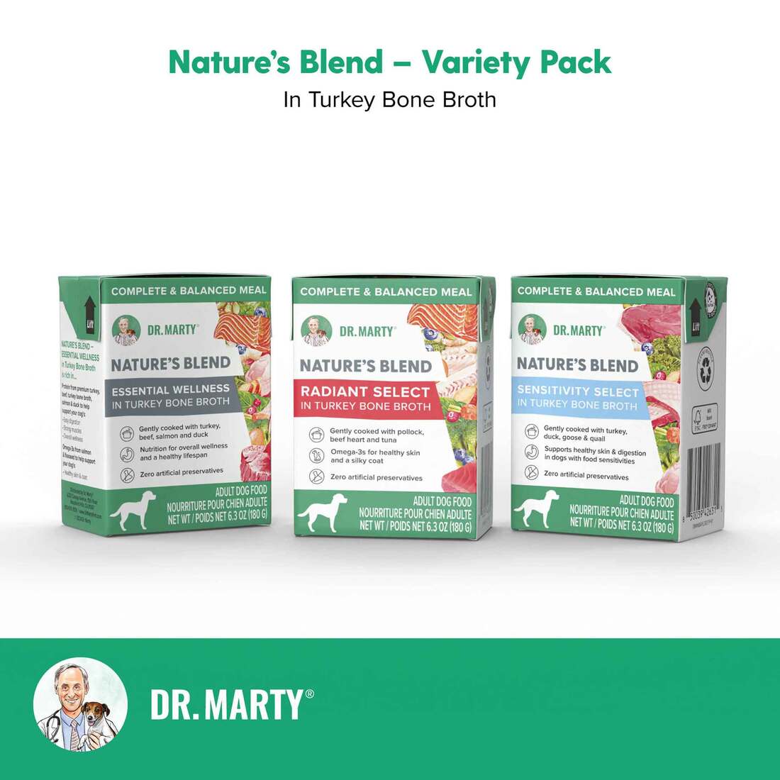 Dr Marty Wet Dog Food Variety Pack