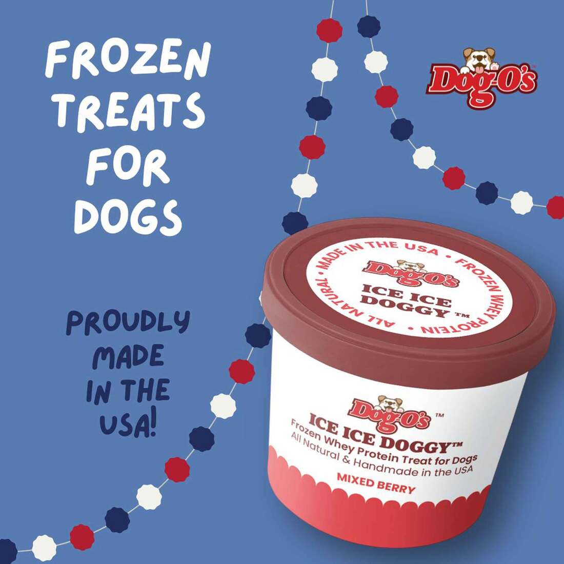 Dog-os Frozen Ice Ice Doggy Dog Treat, Mixed Berry - Not Available For Delivery
