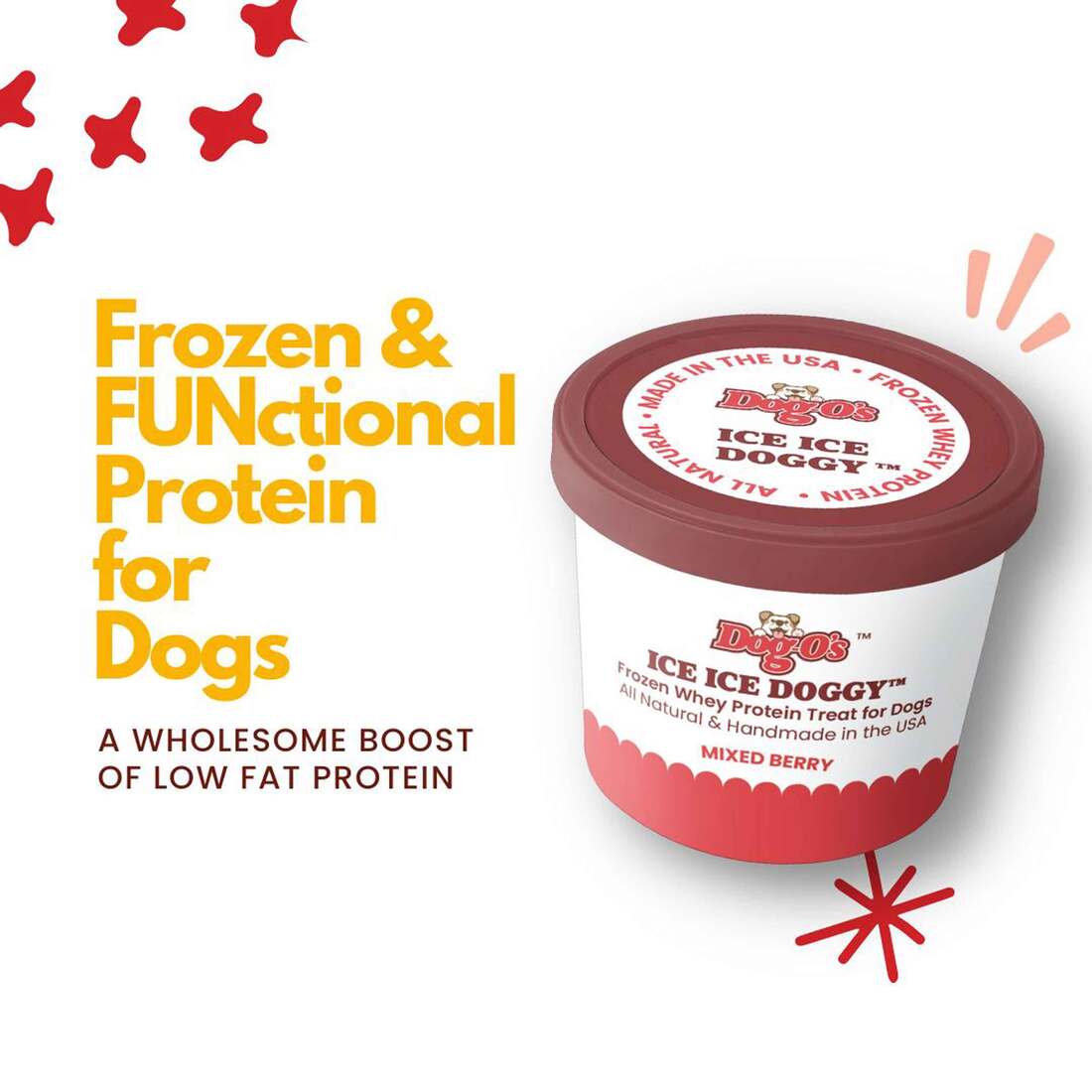 Dog-os Frozen Ice Ice Doggy Dog Treat, Mixed Berry - Not Available For Delivery