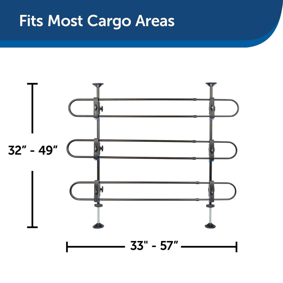 PetSafe Car Barrier, Adjustable Tubular, 32-49 Inches