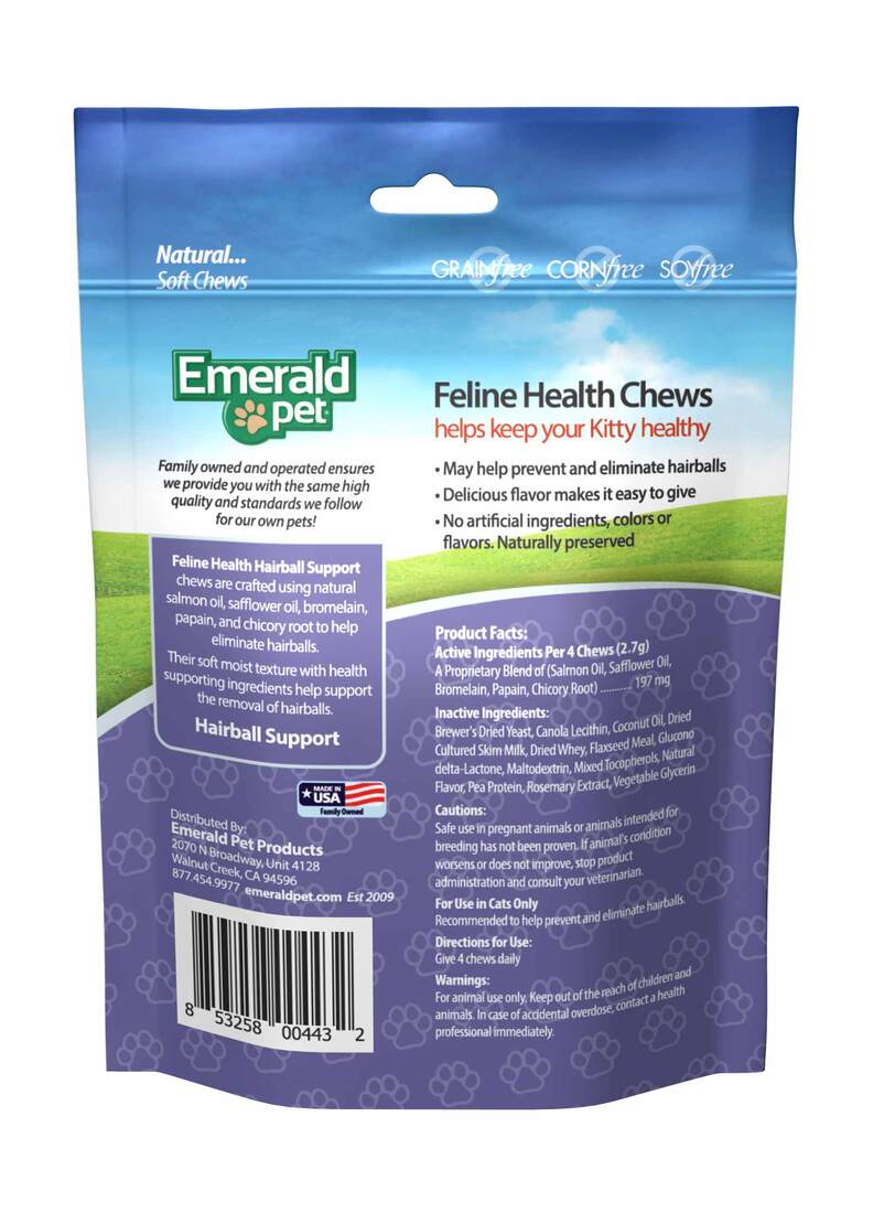 Emerald Pet Feline Hairball Chew