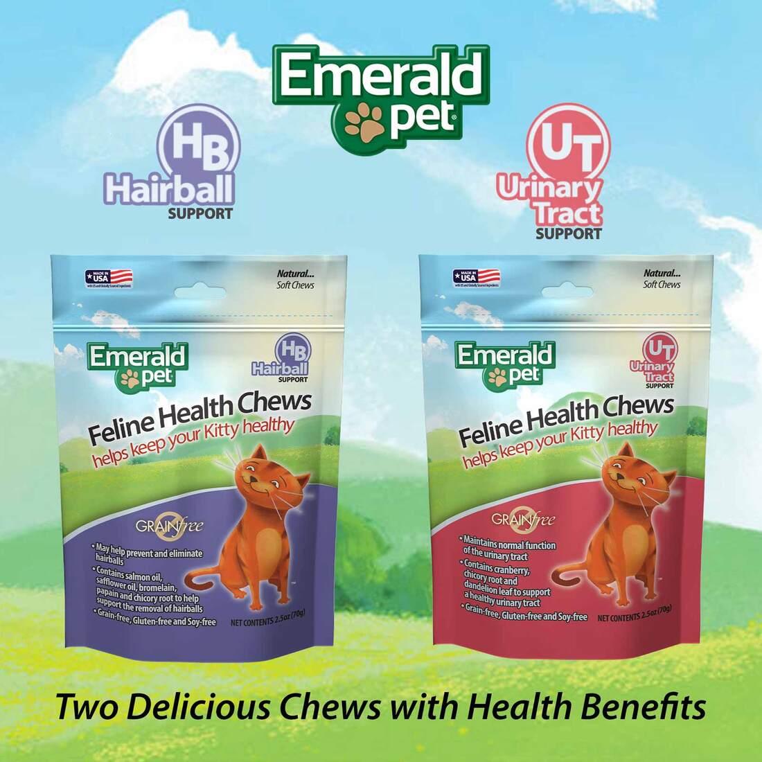 Emerald Pet Feline Hairball Chew