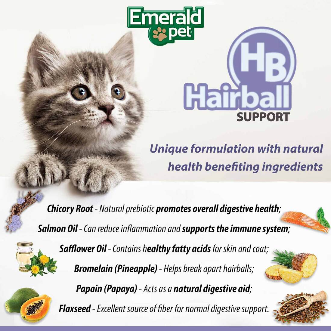 Emerald Pet Feline Hairball Chew