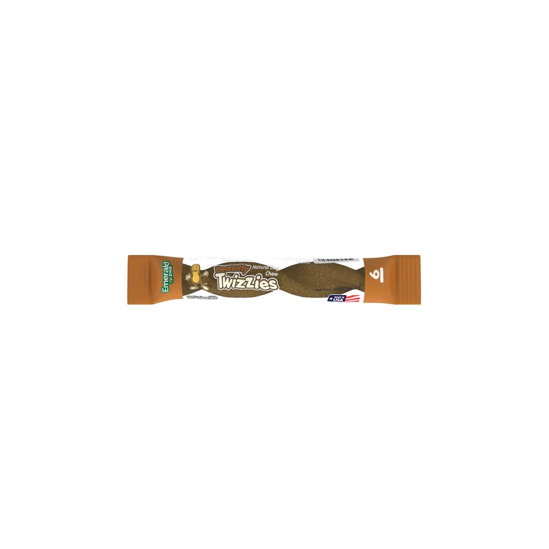 Emerald Pet  Peanutty Twizzies 6" stick