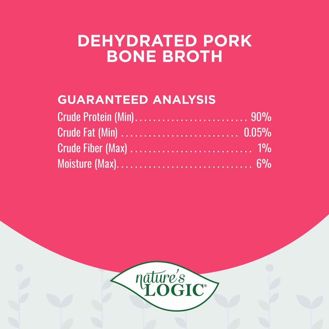 Nature's Logic Pork Broth Dog/Cat Food, 6 Ounces