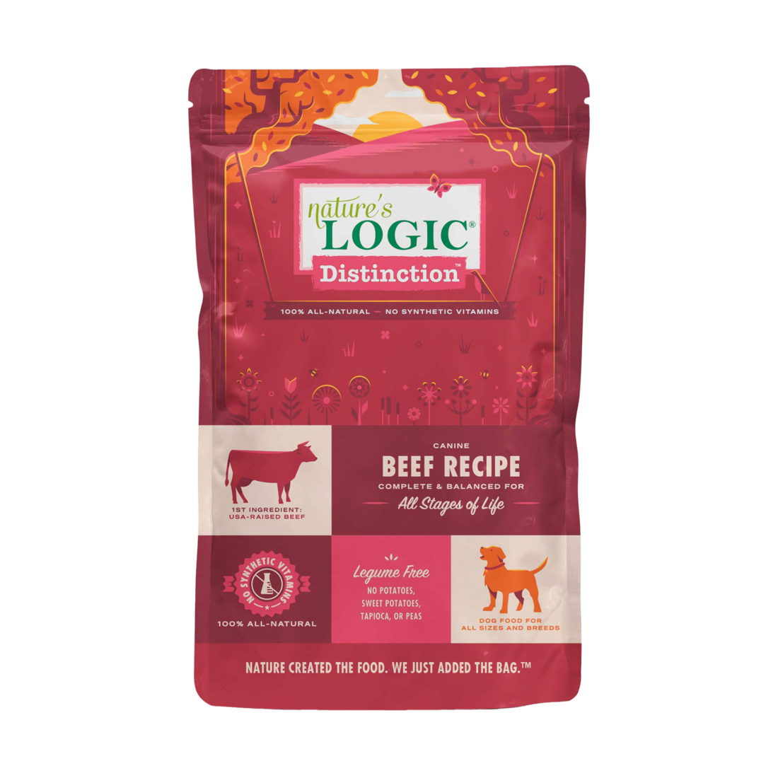 Nature's Logic Distinction Dry Dog Food, Canine Beef Recipe, 4.4 Pounds