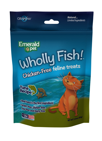 Emerald Pet Wholly Fish Tuna Cat Treats, 3 Ounces
