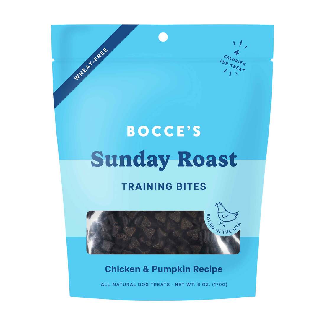 Bocces Bakery Training Bites Dog Treats, Sunday Roast, 6 Ounces