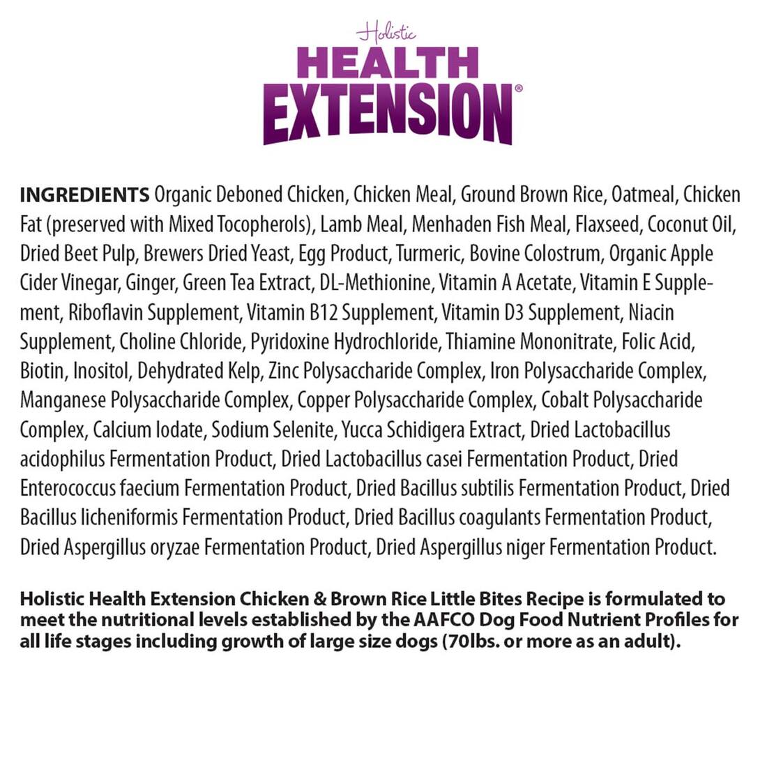 Health Extension Little Bites Dry Dog Food, 18 Pounds